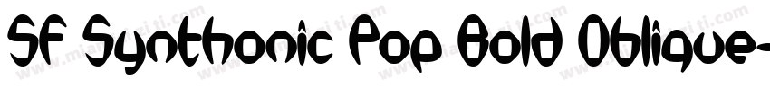 SF Synthonic Pop Bold Oblique字体转换
